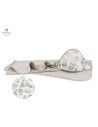 BN-6426972011440,MimiNu - Prosop mare cu gluga, Dimensiune 100x100 cm, Din bumbac si thermo fleece, Materiale certificate Oeko T