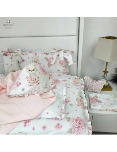 BN-6426972011570,MimiNu - Aparatoare pentru patut 120x60 cm, Din bumbac certificat Oeko Tex Standard 100, Cu inaltimea de 30 cm, 2