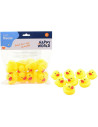 BN-22196,Happy World - Set ratuste de baie din cauciuc, 8 buc, 5.5 cm, Galben