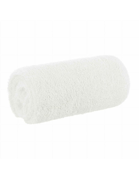 BN-BOC0106,Bocioland - Paturica pufoasa pentru copii, Din fleece, Dimensiune mare 80 x 100 cm, Ecru