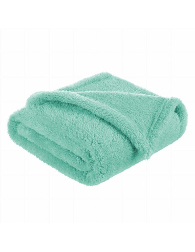 BN-BOC0109,Bocioland - Paturica pufoasa pentru copii, Din fleece, Dimensiune mare 80 x 100 cm, Mint