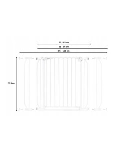 BN-LO-TRUUS_SLIM_BLACK_ONYX,Lionelo - Poarta de siguranta prin presiune Truus Slim, 105 cm, Conform cu standardul europeane de s 2