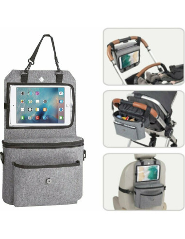 BN-42950,Organizator auto si pentru carucior, 3 in 1, Transformabil in gentuta mamici, Cu suport pentru tableta, iPad, Cu buzuna BN-42950,Organizator auto si pentru carucior, 3 in 1, Transformabil in gentuta mamici, Cu suport pentru tableta, iPad, Cu buzuna
