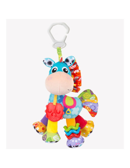 BN-816456,Jucarie mare pentru carucior, scoica auto si patut, Cu jucarie de dentitie, Cu sunete, Activity Friend Clip Clop, 39 c