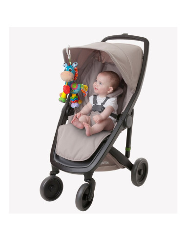 BN-816456,Jucarie mare pentru carucior, scoica auto si patut, Cu jucarie de dentitie, Cu sunete, Activity Friend Clip Clop, 39 c