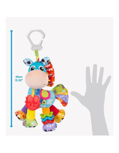 BN-816456,Jucarie mare pentru carucior, scoica auto si patut, Cu jucarie de dentitie, Cu sunete, Activity Friend Clip Clop, 39 c