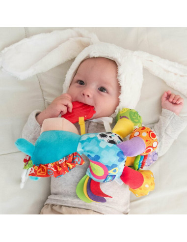 BN-816456,Jucarie mare pentru carucior, scoica auto si patut, Cu jucarie de dentitie, Cu sunete, Activity Friend Clip Clop, 39 c