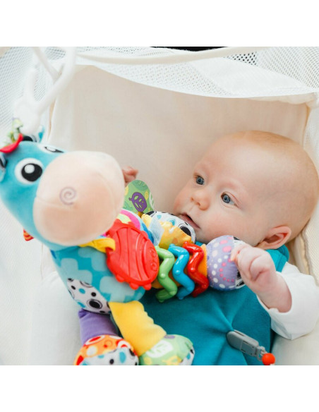 BN-816456,Jucarie mare pentru carucior, scoica auto si patut, Cu jucarie de dentitie, Cu sunete, Activity Friend Clip Clop, 39 c