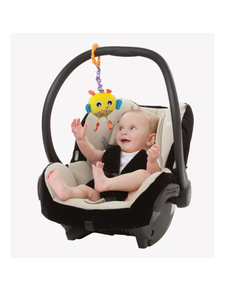 BN-730621,Jucarie cu vibratii pentru carucior, scoica auto si patut, Wiggling Bertie Bee, 23 cm, Playgro