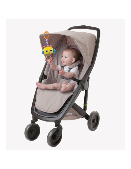 BN-730621,Jucarie cu vibratii pentru carucior, scoica auto si patut, Wiggling Bertie Bee, 23 cm, Playgro