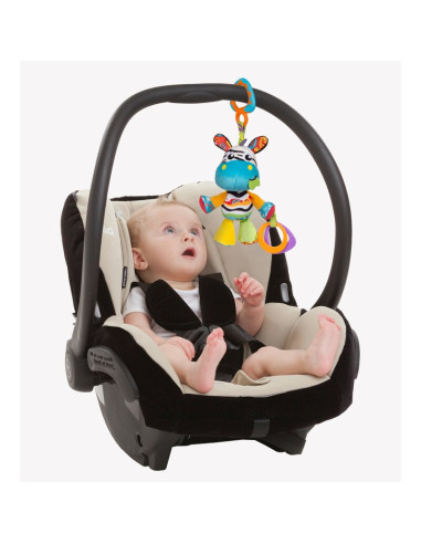 BN-730623,Jucarie pentru carucior, scoica auto si patut, Cu jucarie de dentitie, Zoe Zebra Munchimal, 32 cm, Playgro