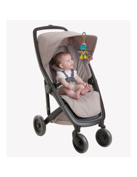 BN-730623,Jucarie pentru carucior, scoica auto si patut, Cu jucarie de dentitie, Zoe Zebra Munchimal, 32 cm, Playgro
