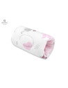 BN-6426972011891,MimiNu - Perna pentru alaptat tip manson, Din bumbac certificat Oeko Tex Standard 100, 25 cm, Baby Shower Pink