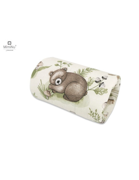 BN-6426972011914,MimiNu - Perna pentru alaptat tip manson, Din bumbac certificat Oeko Tex Standard 100, 25 cm, Calm Forest Natur