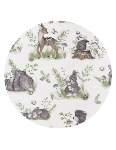 BN-6426972011914,MimiNu - Perna pentru alaptat tip manson, Din bumbac certificat Oeko Tex Standard 100, 25 cm, Calm Forest Natur