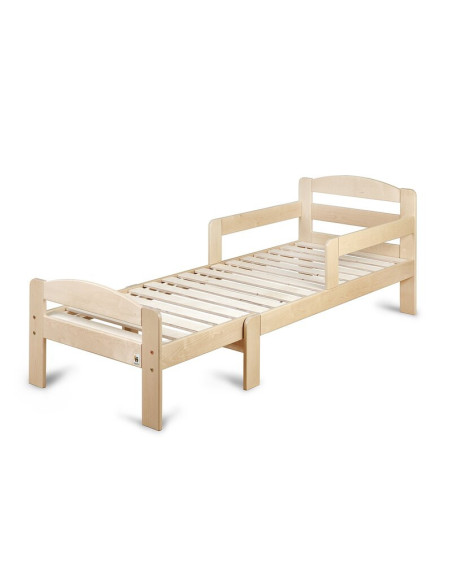 BN-YAPPYGROW_NATURAL,Patut extensibil YappyGrow din lemn de mesteacan, Cu bariere de protectie, De la 1.5 ani pana la 18 ani, Ya