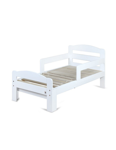 BN-YAPPYGROW_WHITE,Patut extensibil YappyGrow din lemn de mesteacan, Cu bariere de protectie, De la 1.5 ani pana la 18 ani, Yapp