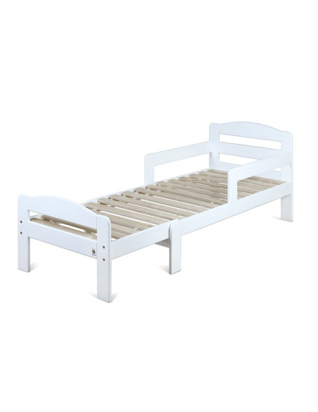 BN-YAPPYGROW_WHITE,Patut extensibil YappyGrow din lemn de mesteacan, Cu bariere de protectie, De la 1.5 ani pana la 18 ani, Yapp