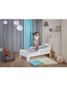 BN-YAPPYGROW_WHITE,Patut extensibil YappyGrow din lemn de mesteacan, Cu bariere de protectie, De la 1.5 ani pana la 18 ani, Yapp
