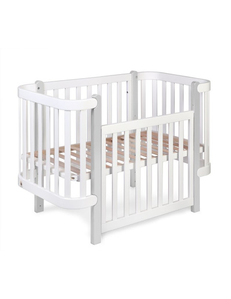 BN-YAPPYETUDE_GREY,Patut cu laterala culisanta si inclinare unghiulara YappyEtude din lemn de fag, YappyKids, 120x60 cm, Gri