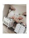 BN-YAPPYETUDE_GREY,Patut cu laterala culisanta si inclinare unghiulara YappyEtude din lemn de fag, YappyKids, 120x60 cm, Gri
