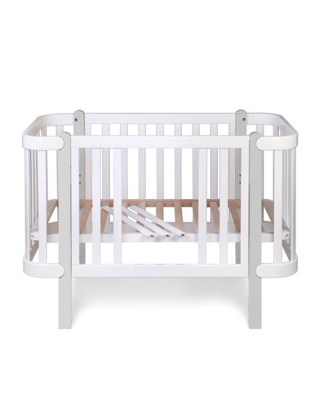 BN-YAPPYETUDE_GREY,Patut cu laterala culisanta si inclinare unghiulara YappyEtude din lemn de fag, YappyKids, 120x60 cm, Gri