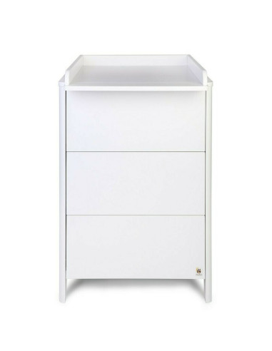 BN-YAPPYMOVE+MINI_WHITE,Pachet Patut cu sistem de leganare, laterala culisanta, sertar YappyMove din lemn de fag si Comoda de in