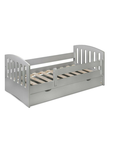 BN-YAPPYLUX+DRESSERCLASSIC_GREY,Pachet Patut junior cu sertar compartimentat YappyLux din lemn si Comoda de infasat YappyClassic