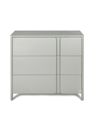 BN-YAPPYLUX+DRESSERCLASSIC_GREY,Pachet Patut junior cu sertar compartimentat YappyLux din lemn si Comoda de infasat YappyClassic