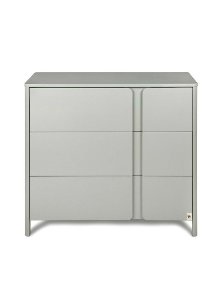 BN-YAPPYLUX+DRESSERCLASSIC_GREY,Pachet Patut junior cu sertar compartimentat YappyLux din lemn si Comoda de infasat YappyClassic