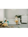 BN-YAPPYLUX+MINI_WHITE,Pachet Patut junior cu sertar compartimentat YappyLux din lemn si Comoda de infasat YappyMini din lemn, A