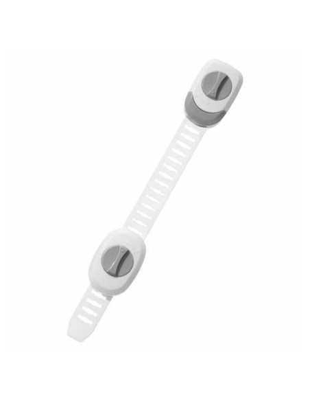 BL004_set,Bocioland - Sistem de siguranta multifunctional, Reglabil 20 cm, Pentru sertare, Dulapuri, Frigider, Alb