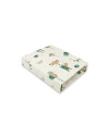BN-6426972015202,Qmini - Cearceaf cu elastic pentru patut 140X70 cm, Din bumbac certificat Oeko Tex Standard 100, Fox and Rabbit