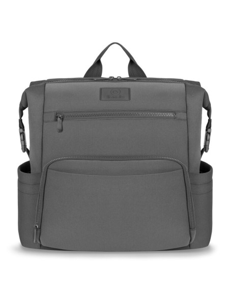 BN-LO-CUBE_GREY,Lionelo - Rucsac impermeabil pentru mamici Cube, Cu 12 compartimente si salteluta de schimbat, Cu prindere unive