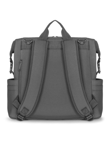 BN-LO-CUBE_GREY,Lionelo - Rucsac impermeabil pentru mamici Cube, Cu 12 compartimente si salteluta de schimbat, Cu prindere unive