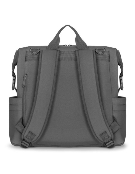 BN-LO-CUBE_GREY,Lionelo - Rucsac impermeabil pentru mamici Cube, Cu 12 compartimente si salteluta de schimbat, Cu prindere unive