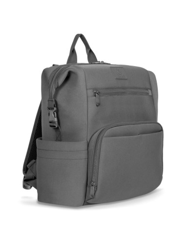 BN-LO-CUBE_GREY,Lionelo - Rucsac impermeabil pentru mamici Cube, Cu 12 compartimente si salteluta de schimbat, Cu prindere unive