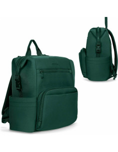 BN-LO-CUBE_GREEN,Lionelo - Rucsac impermeabil pentru mamici Cube, Cu 12 compartimente si salteluta de schimbat, Cu prindere univ 2