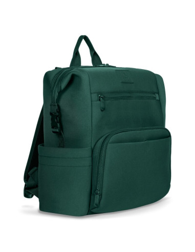 BN-LO-CUBE_GREEN,Lionelo - Rucsac impermeabil pentru mamici Cube, Cu 12 compartimente si salteluta de schimbat, Cu prindere univ