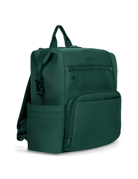BN-LO-CUBE_GREEN,Lionelo - Rucsac impermeabil pentru mamici Cube, Cu 12 compartimente si salteluta de schimbat, Cu prindere univ