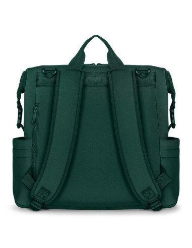 BN-LO-CUBE_GREEN,Lionelo - Rucsac impermeabil pentru mamici Cube, Cu 12 compartimente si salteluta de schimbat, Cu prindere univ