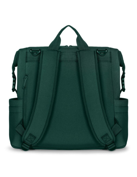 BN-LO-CUBE_GREEN,Lionelo - Rucsac impermeabil pentru mamici Cube, Cu 12 compartimente si salteluta de schimbat, Cu prindere univ