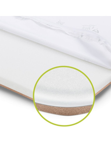 BN-LO-LUNA_GREY_CONCRETE,Lionelo - Patut co-sleeper Luna, 2 in 1, Cu laterala culisanta, Cu setare unghiulara, Cu roti, Reglabil