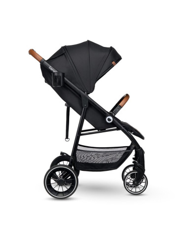 BN-LO-ALEXIA_BLACK_ONYX,Lionelo - Carucior sport Alexia, 6 luni+, Cu geanta pentru parinti, Amortizoare, Suport pentru biberon/p