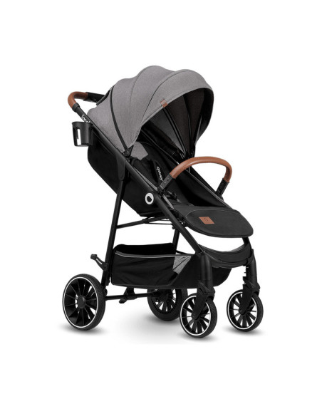 BN-LO-ALEXIA_ GREY_STONE,Lionelo - Carucior sport Alexia, 6 luni+, Cu geanta pentru parinti, Amortizoare, Suport pentru biberon/