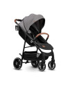 BN-LO-ALEXIA_ GREY_STONE,Lionelo - Carucior sport Alexia, 6 luni+, Cu geanta pentru parinti, Amortizoare, Suport pentru biberon/