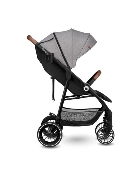 BN-LO-ALEXIA_ GREY_STONE,Lionelo - Carucior sport Alexia, 6 luni+, Cu geanta pentru parinti, Amortizoare, Suport pentru biberon/
