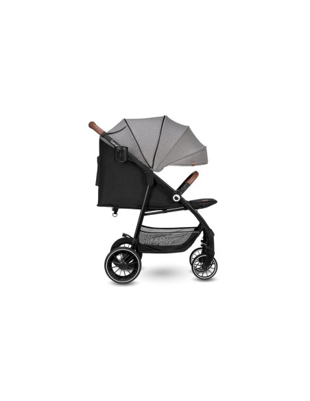 BN-LO-ALEXIA_ GREY_STONE,Lionelo - Carucior sport Alexia, 6 luni+, Cu geanta pentru parinti, Amortizoare, Suport pentru biberon/