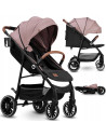 BN-LO-ALEXIA_ PINK_ROSE,Lionelo - Carucior sport Alexia, 6 luni+, Cu geanta pentru parinti, Amortizoare, Suport pentru biberon/p