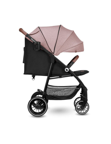 BN-LO-ALEXIA_ PINK_ROSE,Lionelo - Carucior sport Alexia, 6 luni+, Cu geanta pentru parinti, Amortizoare, Suport pentru biberon/p